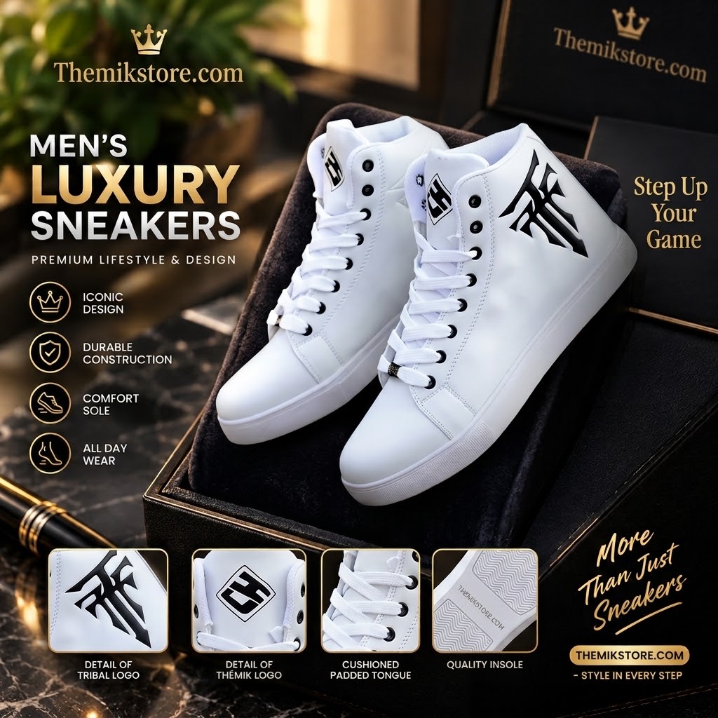 Men's High Top Boots & Sneakers